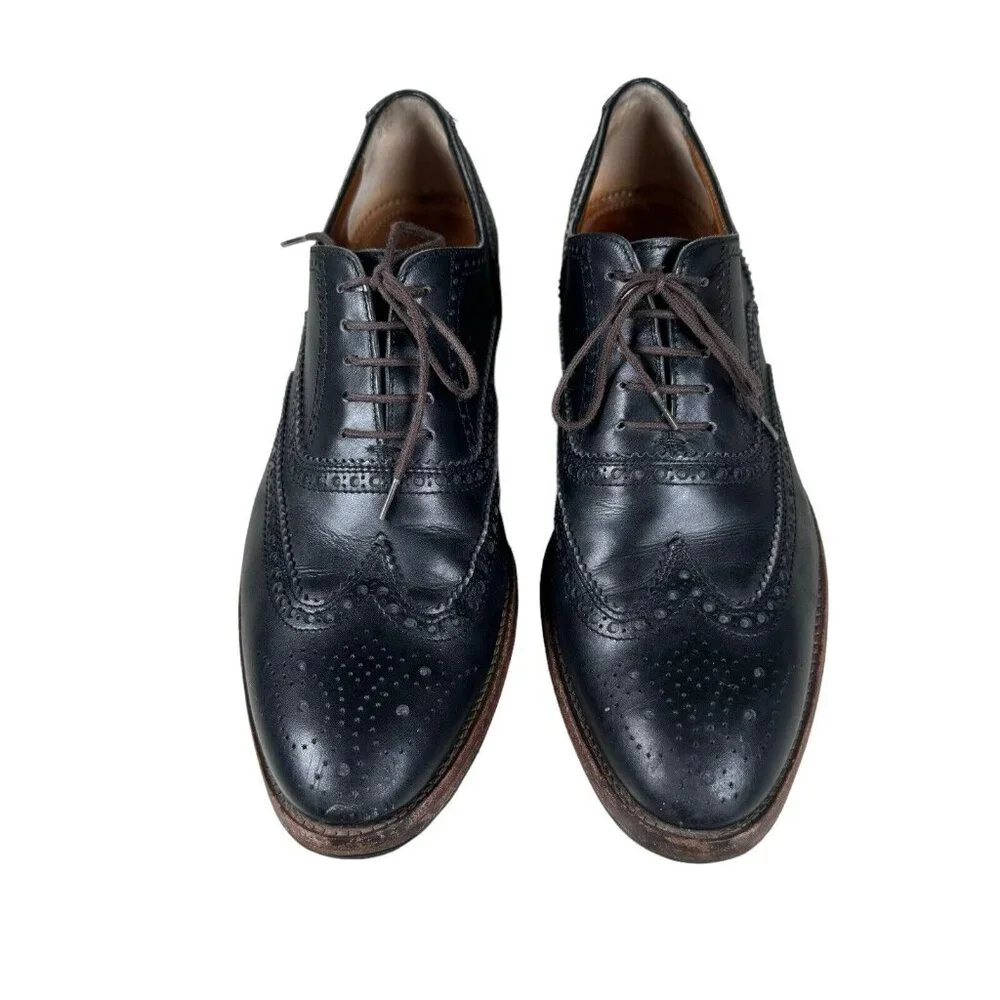Antonio Maurizi Men's Leather Wingtip Oxford Dress Shoes‎ Size 43 / US 9.5-10